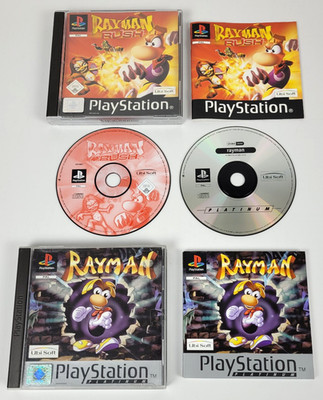 Rayman 1 & Rayman Rush, Playstation 1 PS1 PSOne PSX, CD, Handbuch, Hülle