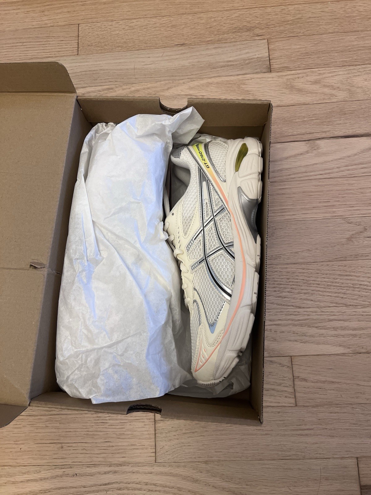 ASICS GT 2160 Paris Men's 9.5 Ivory/Pink Athletic Sneakers NWT image 7