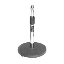 On-Stage DS7200C Adj. Desktop Microphone Chrome Stand