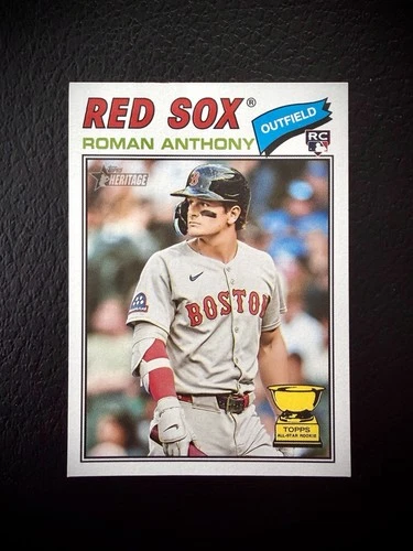 2026 Topps Heritage Roman Anthony Rookie Card Boston Red Sox #86