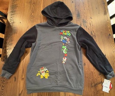 Nintendo Super Mario Kids Graphic Sweatshirt Crewneck Mad Engine Size L