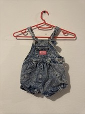 Vintage Oshkosh B gosh Denim Overalls Romper 18 M
