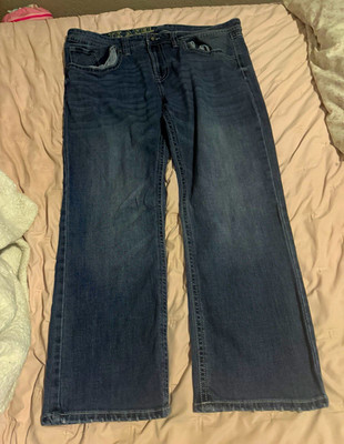TK Axel Men s Blue Cotton Denim Jeans Regular Fit Straight Mid Rise Medium Wash
