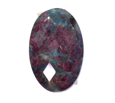 Colleen Lopez Ring Big Bold Ruby Zoisite Triplet 925 Sterling Silver Size 5.75