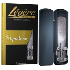 Legere Synthetic Reed For Saxophone Strength 2.0 Clear Sound With Case