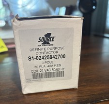 YORK S1-02425842700 30A 24V Coil 3P Contactor Source 1 S102425842700