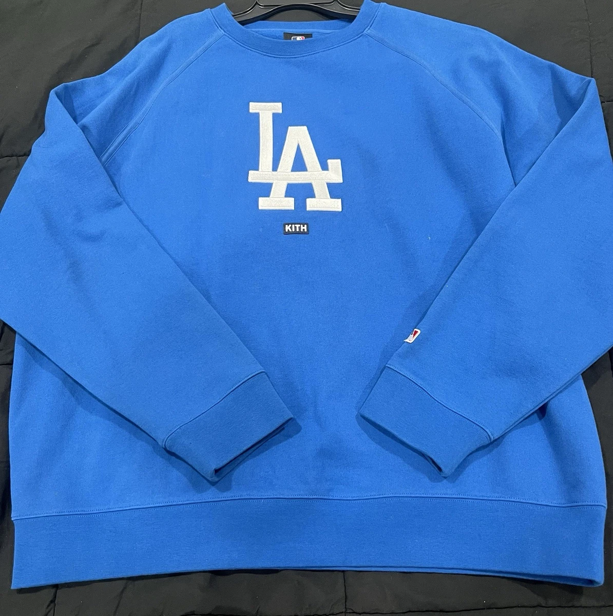 Sweat à capuche MLB Los Angeles Dodgers New Era Seasonal Team Noir et crème pour homme