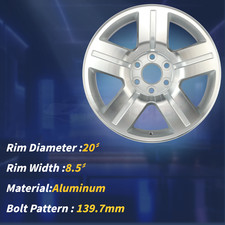 20 Inch For Chevy Silverado Texas Edition Oe Replica Wheel Machined Silver 20 Inch For Chevy Silverado Texas Edition Oe Replica Wheel Machined Silver