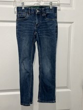 Levi's 511 Boys' Jeans Size 8R Adjustable Waistband and Dark Wash Denim