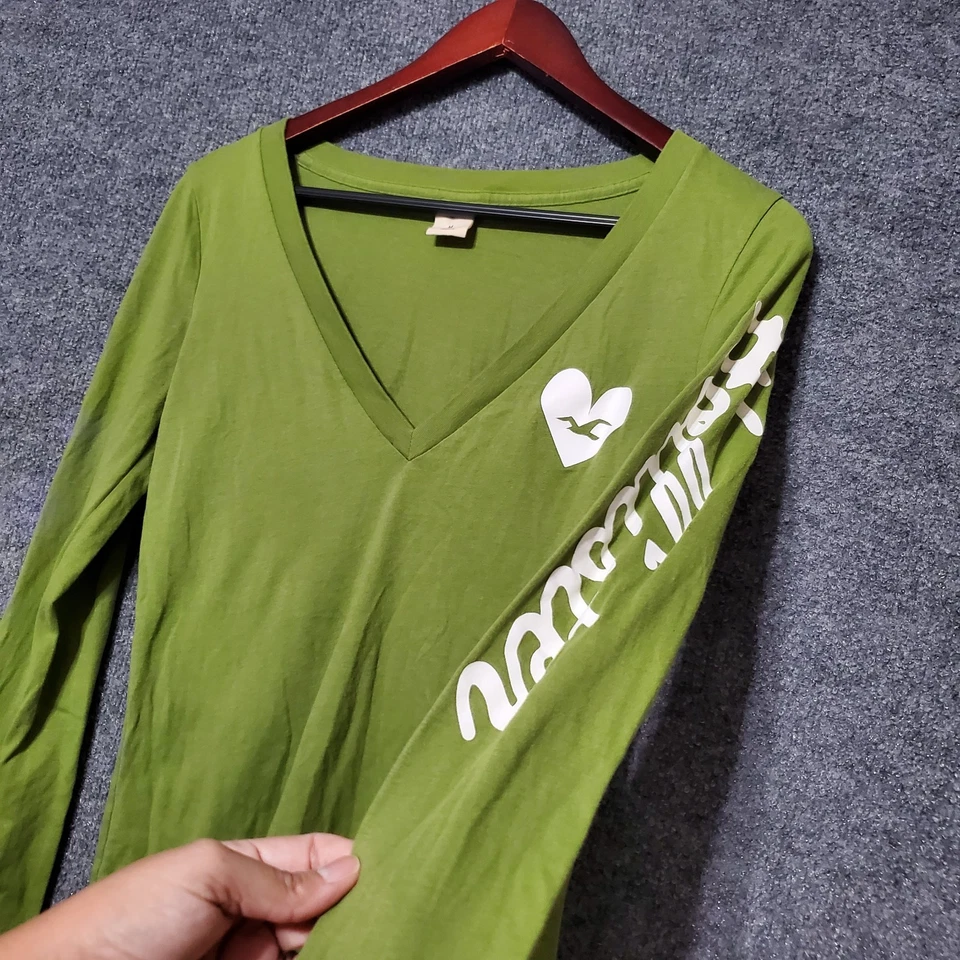 Y2K Hollister Shirt Top Womens Medium Bella Swan Coquette Cotton Poly Casual Vtg - Image 3 of 4