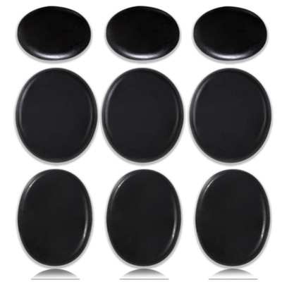 9 Stück Hot Stone Massage Set,Basalt Massagesteine,Große Heiße Steine,Geeignet