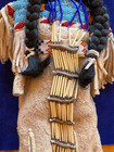 Pair of handmade Sioux dolls with beading in EUC from 1970s, ? human hair — photo 7