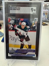 2023-24 Upper Deck Extended Series #701 Young Guns Logan Cooley Rookie RC SGC 9