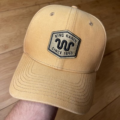 The King Ranch Legacy Brown NICE FADE Men Trucker Snapback Hat W Logo Texas 1893