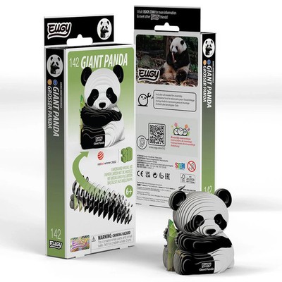 Steckpuzzle Bausatz Kartontiere 3D Panda von Eugy Bastelset Puzzle Karton
