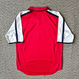 ARSENAL FC Nikke Cotton Jersey 00/02 Home Dreamcast Sponsor Medium Vintage