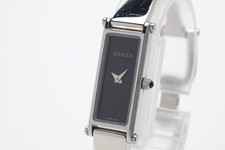 Gucci 1500L Women's Watch Stainless Steel Silver/Black Used from JAPAN