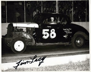 Authentic Autographed Jim Lacy 8x10 Modified Photo