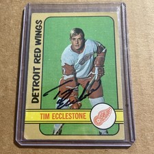 1972 Topps card Signed by Tim Ecclestone ...Plus others. Choose.#4K. 