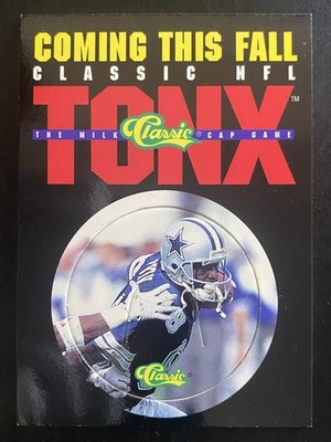 Michael Irvin 1993 Pro Line Live Tonx Milk Cap Game Dallas Cowboys