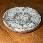 VINTAGE HAZEL ATLAS-1960s ATOMIC BLACK DRIZZLE STRING SERVER Bowl Replacement