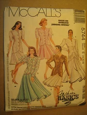 UNCUT Sewing Pattern 1992 McCall's SIZE 8 10 12 JACKET Skirt 5744 [Z24]
