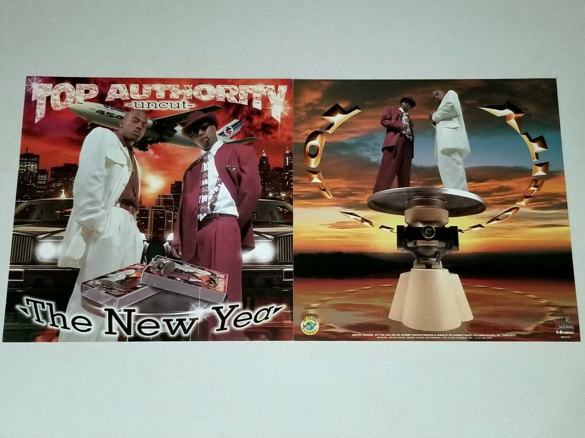 TOP AUTHORITY 1997 WRAP RECORDS UNCUT POSTER FLATS 2 12