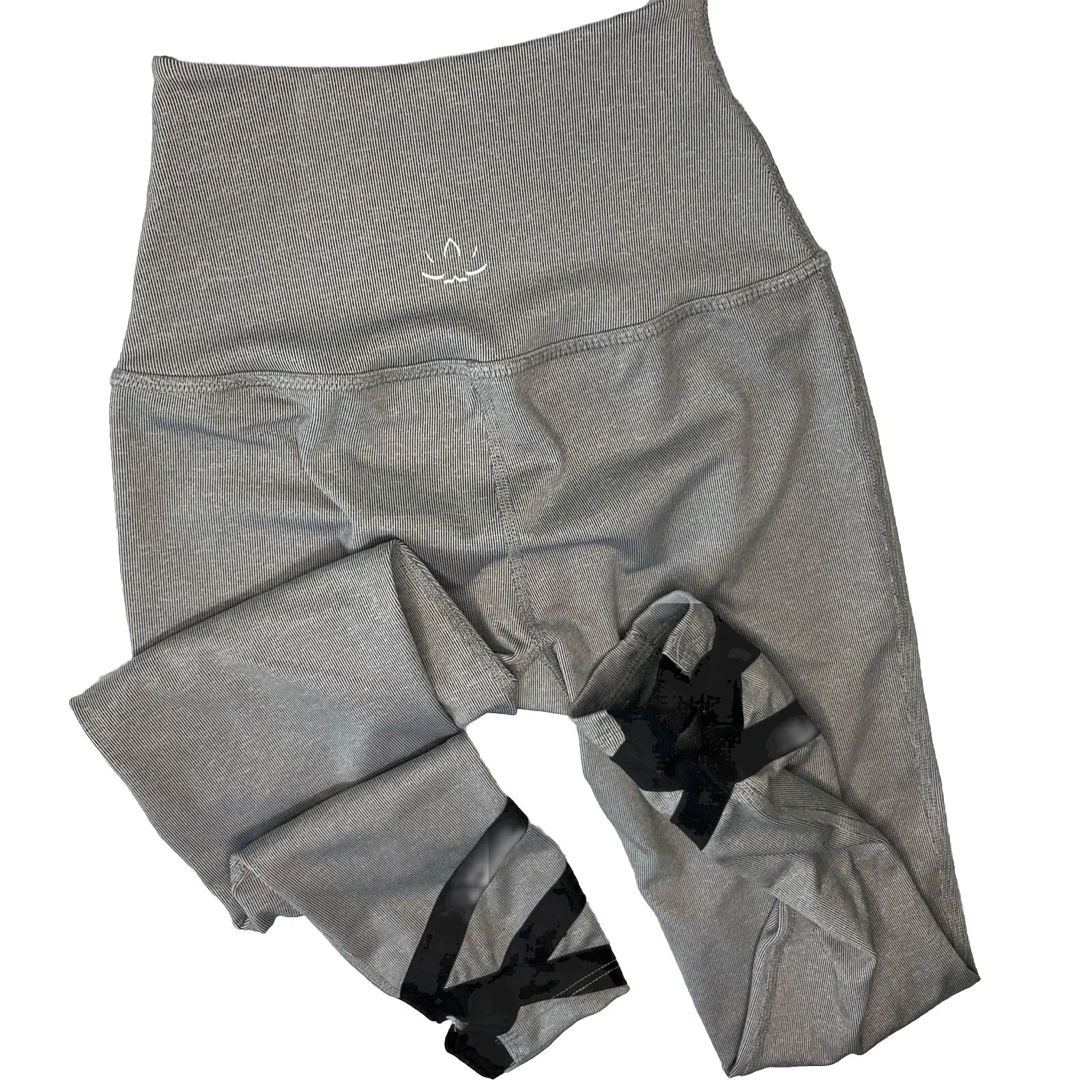 beyond-yoga overture strappy ballet high rise pintuck leggings