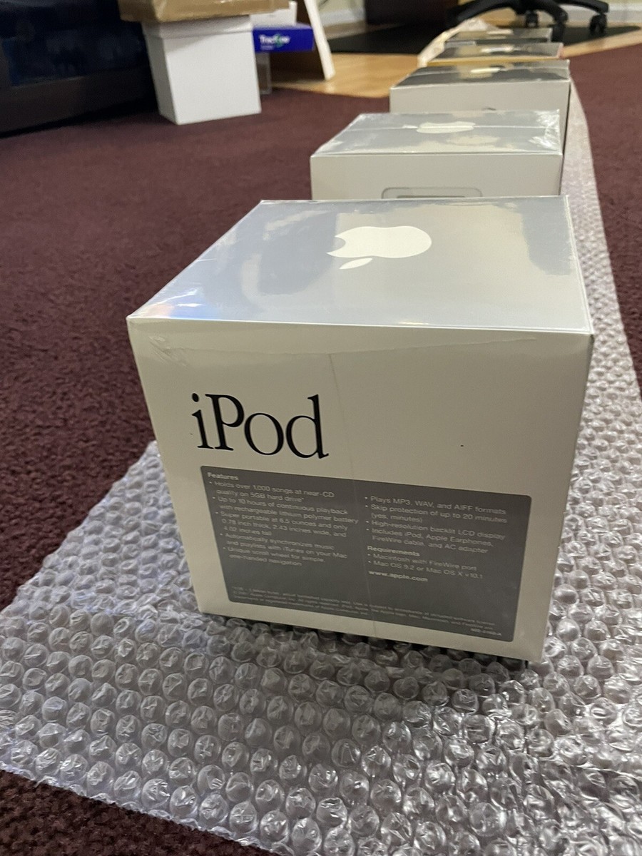 Factory Sealed Apple iPod Classic 1st Generation (5GB) + 2nd, 3rd