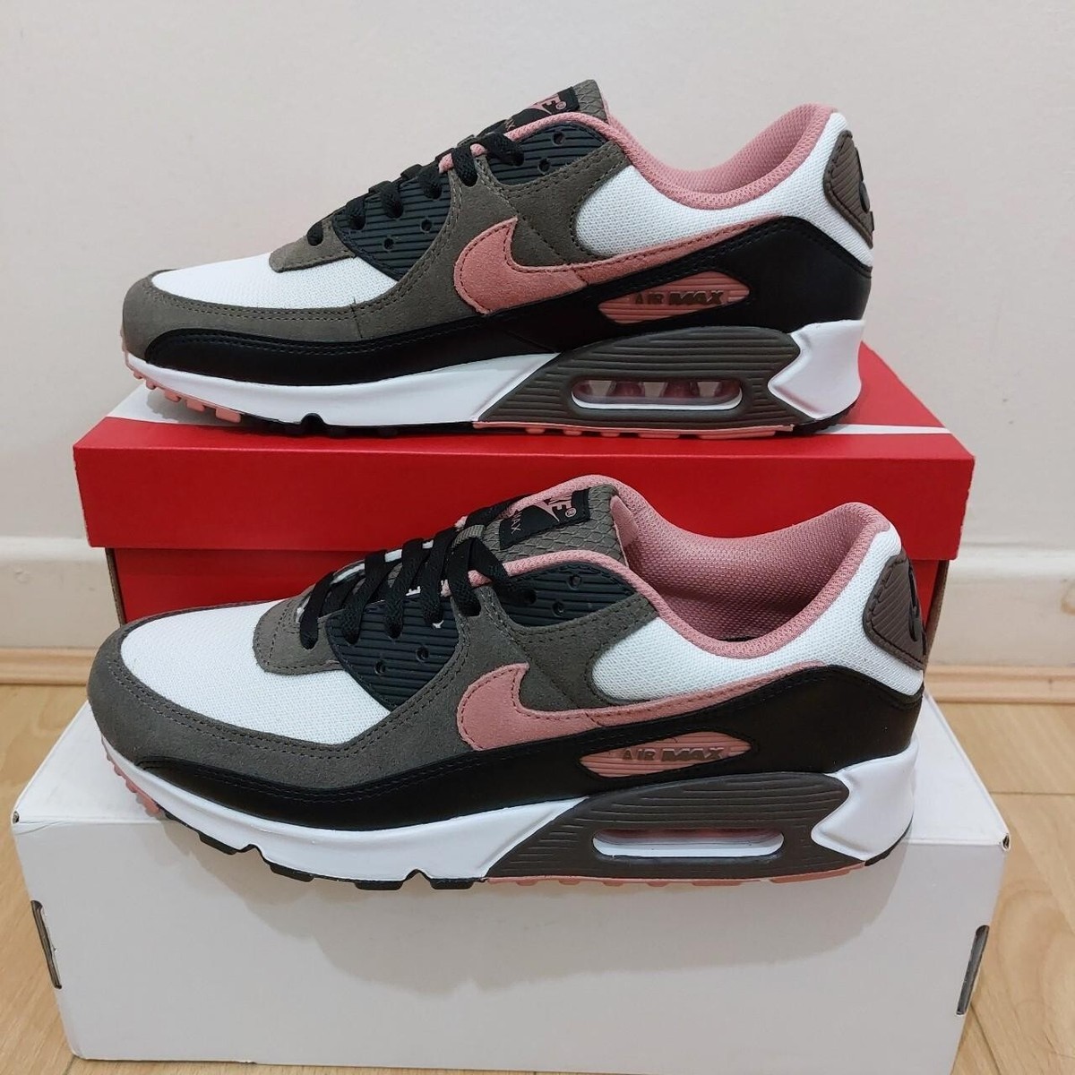 New Nike Air Max 90 Ironstone Red Stardust Men's UK SIZE 10 EU 45