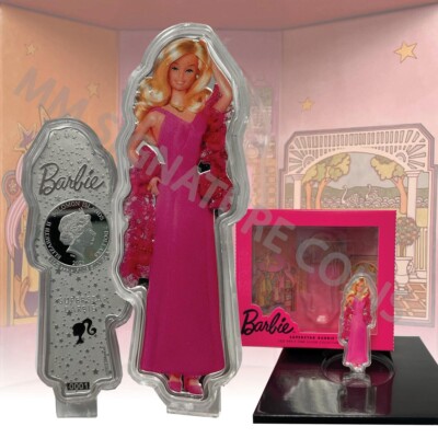 BARBIE 2023 $2 Superstar Barbie Silver Coin Pamp UNDER 50 SERIAL