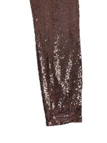 NWT $54 Project Runway Rose Gold Sequins Leggings Medium - Picture 4 of 13