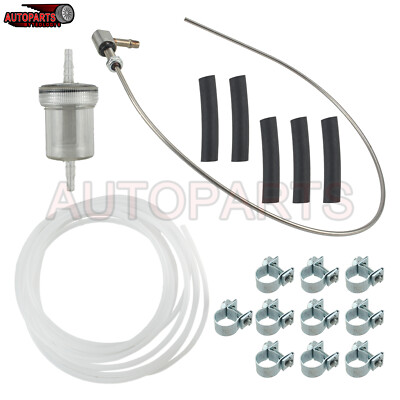 For Webasto Eberspacher Diesel Heater Inline Fuel Filter Hose Clip Pipe Line Kit