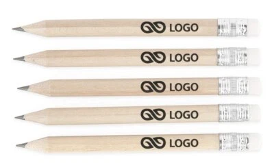 WPRO Holz Bleistift "Christie" Mini personalisierbar Aufdruck Werbung Logo Mitgebsel