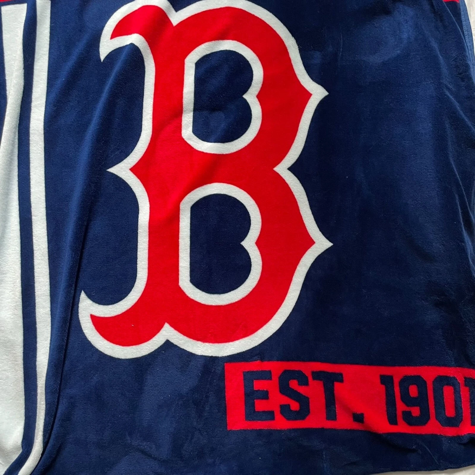 Boston Red Sox Fleece Throw Blanket Red White Blue u