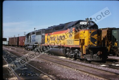 Original Dia Western Maryland WM 6251 EMD GP40-2 Proviso ILL 4-89 (X2) (Z4)