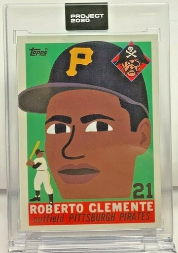 Topps PROJECT 2020 #182 - 1955 Roberto Clemente by Keith Shore Print Run SP/3592