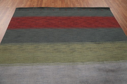 Exquisite Living Room Centerpiece Green Handmade Gabbeh Rug 6x10 ft - Picture 12 of 20
