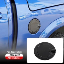 Filler Door Fuel Tank Gas Cap Trim Cover Black for Dodge RAM 2010-17 Accessories