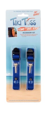 TIKI TOSS Hook and Ring Toss Game Camp Ready Straps Tailgating/RV Accessory Kit
