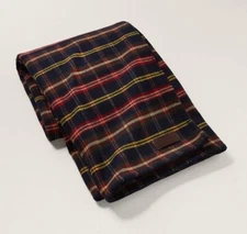 Ralph Lauren Home Alden Plaid Wool Cashmere Navy Throw Blanket 55 x 72 NWT $795