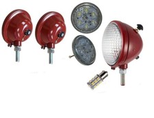 12v Led Flat Back Headlights And Rear Combo Work Light For Ih Farmall Tractor
