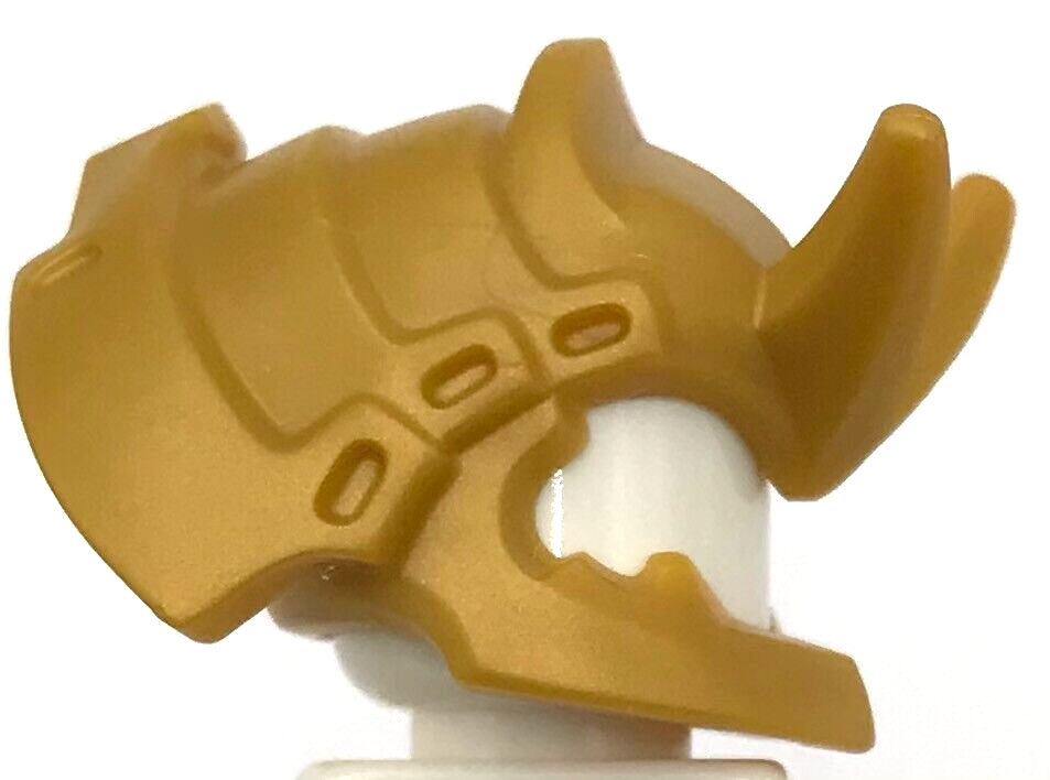 Lego New Pearl Gold Minifigure Headgear Helmet Ninja Samurai