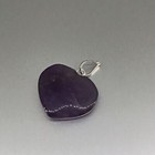 Heart Pendant (Amethyst) — AUS Postage — Jewellery Jewelry Pendent Love Purple