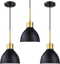 3 Pack 1 Light Industrial Hanging Indoor Kitchen Island Pendant Ceiling Light