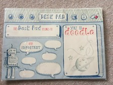 Marks and Spencer (M&S) Boys Desk Pad - Robot & Space Design