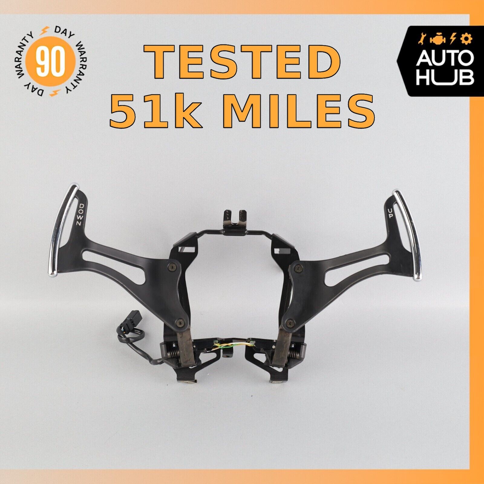03-13 Maserati Quattroporte M139 Steering Wheel Paddle Shifters Set OEM 51k