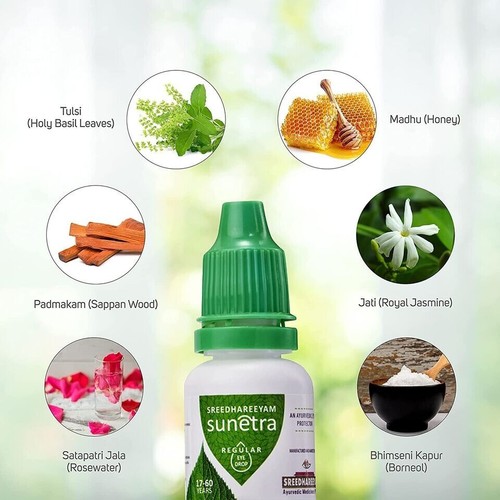 Eye Care with Ayurveda Lubricant Eye Drops for Dry Eye Relief Dryness, Redness - Picture 3 of 5