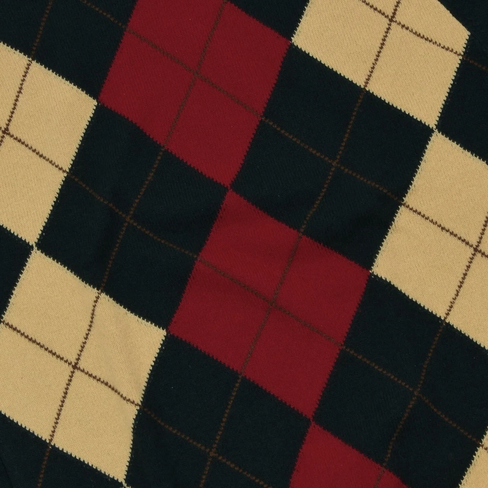 PETER SCOTT Pullover Gr 38 ca 54cm Argyle 100% Wolle Wool Made Scotland Grün Gre - Bild 2 von 4