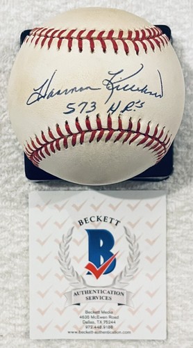 Harmon Killebrew mit 573 Stunden BECKETT AUTHENTIFIZIERT SIGNIERT AMERICAN LEAGUE BASEBALL